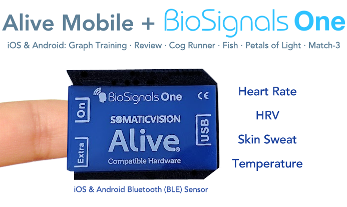 Alive Mobile with iFeel Bluetooth Heart Rate Sensor